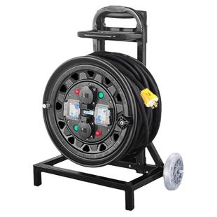 正泰卷线盘电线插座带线移动电缆盘空盘电源绕线收线超长50米100