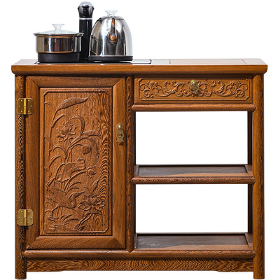 鸡翅木红木鸡翅木茶水柜烧水柜