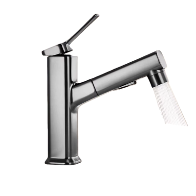 抽拉水龙头冷热抽拉，全铜耐用