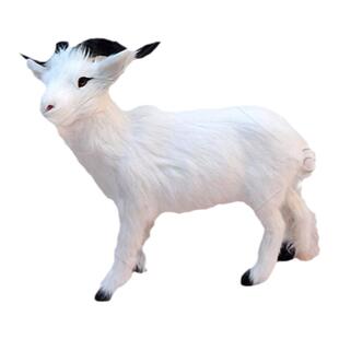 仿真动物山羊模型仿真假羊模型山羊玩偶三阳开泰羊摆件道具黑山羊