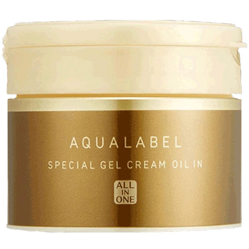 官方正品日本松本清AQUALABEL水之印五合一紧致抗初老保湿面霜90g