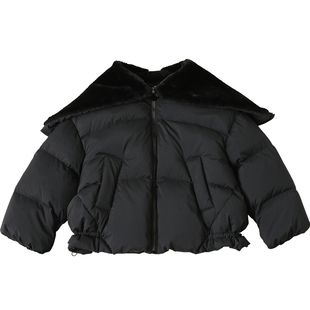 康衣儿女童羽绒服短款冬季新款90绒儿童装羽绒服外套[送手套]