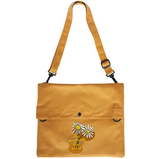 OOPSLOOK/巫鹿可原创设计师小众品牌 小雏菊斜挎单肩多口袋帆布包