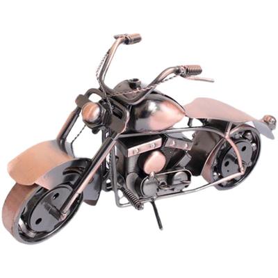 小鹿24k纯金属摩托车铁质玩具