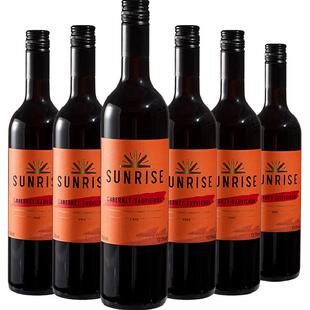 干露旭日SUNRISE赤霞珠干红葡萄酒智利进口红酒750ml*6瓶