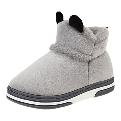 冬季居家加厚保暖中小童毛毛鞋