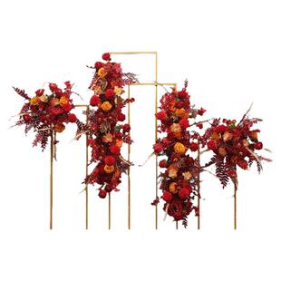 订婚宴布置装饰迎宾牌花艺仿真花回门宴出阁宴结婚假花现场场景