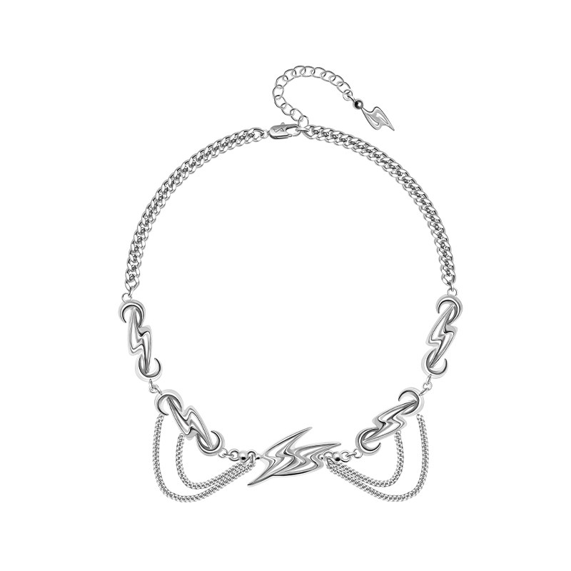 OMTO ACCESSORY电光少女项链女原创ins小众设计高级感锁骨链项链