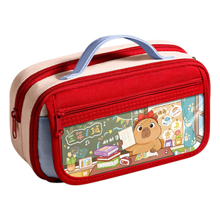 笔袋女生高颜值ins风文具盒女孩小学生文具袋男孩大容量初中学生铅笔盒多层收纳男生小众多功能简约铅笔盒