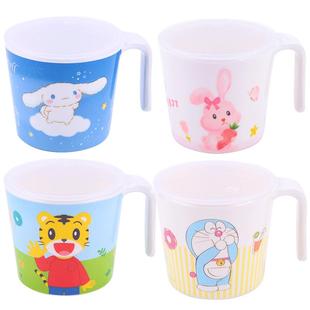 五和宝宝喝水杯带盖有刻度牛奶杯可爱儿童吸管杯家用婴幼儿饮水杯