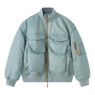 SLY 2025秋季新品工装风可拆卸宽松飞行员夹克棉服030IAY30-4461