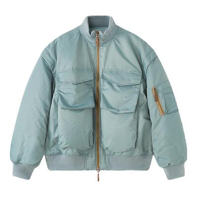 SLY 秋季新品工装风可拆卸宽松飞行员夹克棉服030IAY30-4461