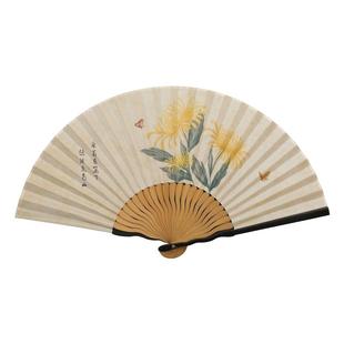 素雅折扇中国风汉服古风扇子旗袍女式舞蹈扇夏季古装扇随身折叠扇