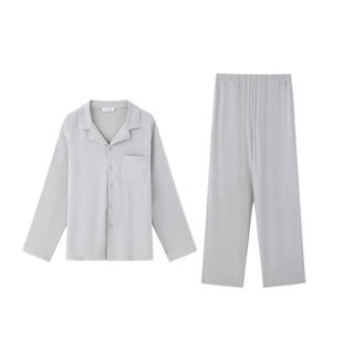 【晚安睡衣男款】 伊维斯防螨抑菌春秋情侣款超柔软家居服