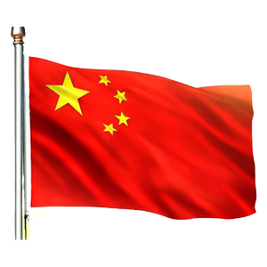 中国国旗红旗1号2号3号4号5号纳米防水小国旗五星红旗串旗大号加厚大红旗手持旗子国庆节装饰户外国旗固定杆