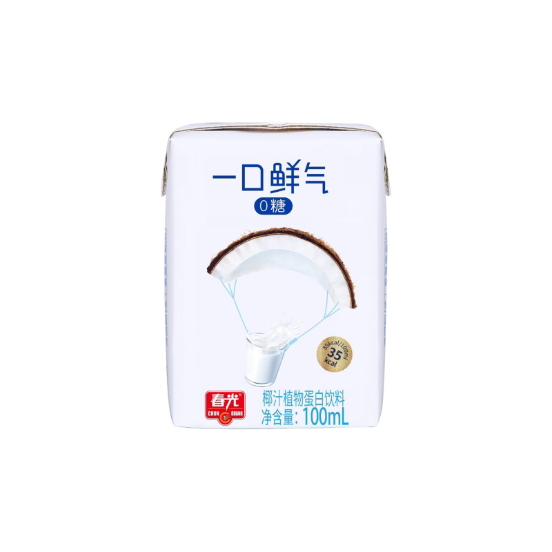 春光食品海南特产一口鲜气椰汁植物蛋白饮料0椰奶咖啡椰子盒装