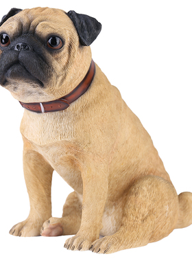 YFA模玩巴哥犬仿真模型家居摆件