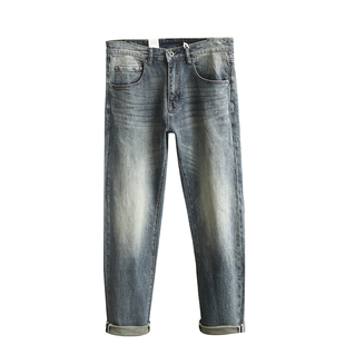 牛王!高阶限定牛仔布!新款男士弹力复古做旧阿美咔叽牛仔裤裤潮