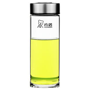 希诺单层玻璃杯新款男士水杯官方正品大容量泡茶杯女加厚喝水杯子