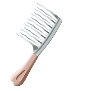 双排波浪齿卷发梳不打结顺发女士大齿梳子烫发专用曲宽齿梳防静电