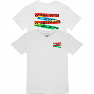 YONEX尤尼克斯yy儿童网球羽毛球服短裤男女童运动训练T恤上衣速干