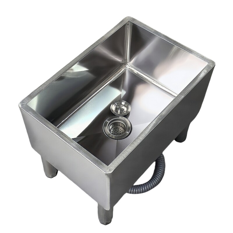 304不锈钢拖把池落地式墩布池商用水槽家用食堂学校工厂拖布池槽