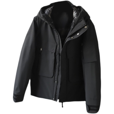 90鸭绒防风防水全天候连帽冲锋衣