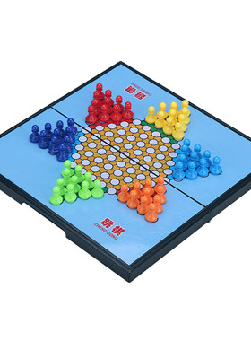 磁性跳棋儿童益智小学专用可折叠