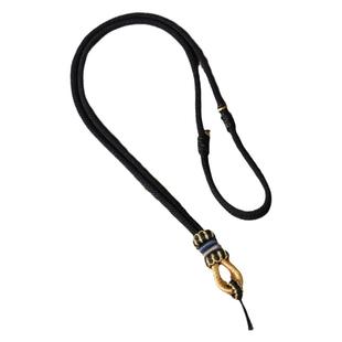 吊坠挂绳平安扣黄金玉牌玉佩手工编织挂坠绳项链红黑挂脖挂玉绳子