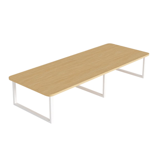 会议桌长桌现代简约会议室长条大型办公桌子洽谈接待会客桌椅组合