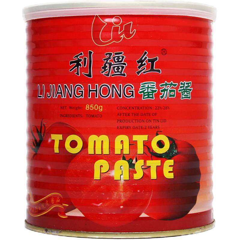 新疆纯番茄酱膏西红柿酱炒菜用浓缩原味番茄酱增色增味罐头850g