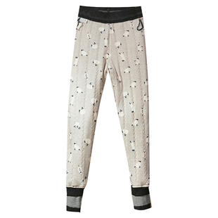 时尚保暖牛仔棉裤冬季新款一体蚕丝棉直筒裤女高腰显瘦窄版阔腿裤