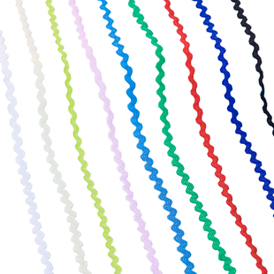 0.3CM S型波浪纹织带花边水兵带沙发窗帘装饰花边手工diy服装辅料