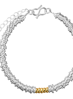 戴盘缠，迎财运！足银盘缠手链