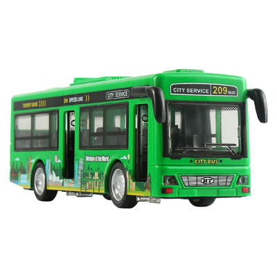 仿真公交车惯性灯光音效耐摔