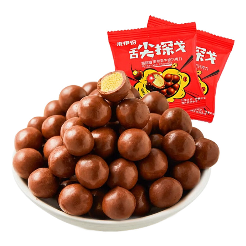 来伊份跳跳糖麦丽素牛奶巧克力