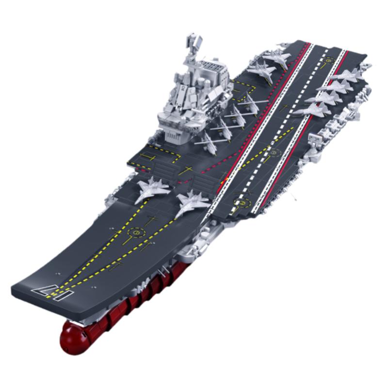 小鲁班收藏级中国航空母舰模型