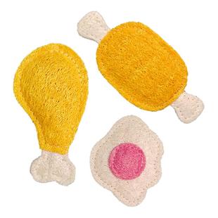 丝瓜络猫咪逗小猫玩具解闷神器幼猫狗狗啃咬磨牙棒洁齿消耗体力