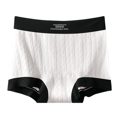 芬腾纯棉平角内裤女抗菌不夹臀