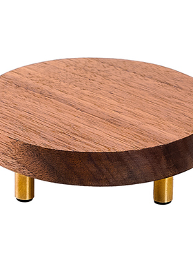 黑胡桃木实木工艺品摆件底座