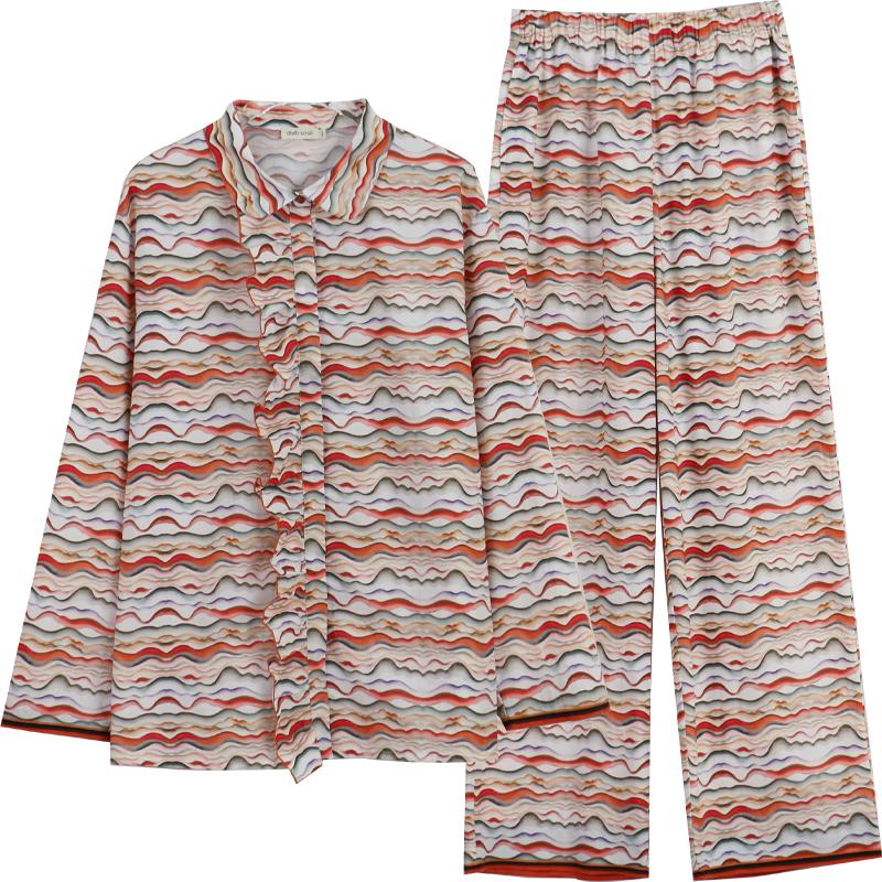 朵朵可可女纯棉印花家居服套装