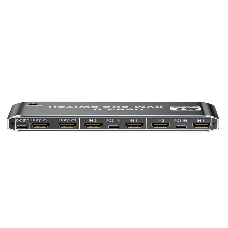 皮乐仕HDMI2进2出kvm切换器