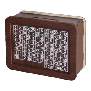 木质存钱罐只进不出纸币硬币都可存放摆件男女高级感创意生日礼物