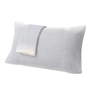 纯棉纱布枕巾一对可固定绑带成人轻奢高级感防头油枕头巾全棉男士