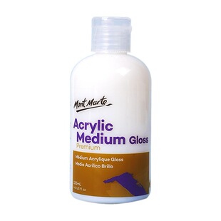 蒙玛特丙烯颜料调和液亮光剂亚光助剂底涂绘画媒介稀释剂增厚膏塑形膏裂纹膏白色黑色底料透明底料树脂机理膏