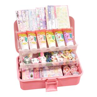 奶油胶咕卡diy材料包贴纸咕咔盘贴画套装工具儿童钥匙扣配件全套