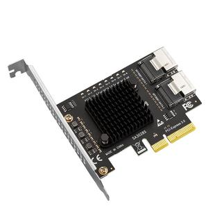 SSU PCIe转SFF-8087 SATA3.0扩展卡Mini-SAS/SATA硬盘转接卡8口