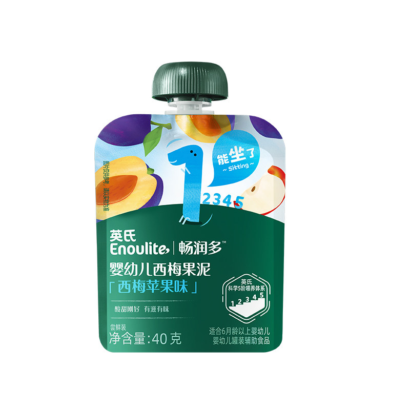 英氏果泥宝宝西梅苹果水果泥袋装