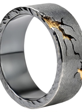 金石戒指弁言纯银原创设计