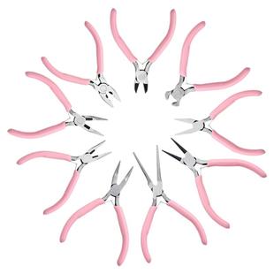 专用珠宝钳子套装尖嘴圆嘴钳弯嘴斜口钳绕线串珠DIY饰品手工工具